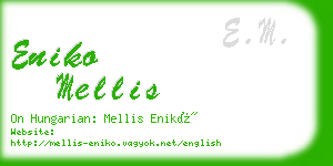 eniko mellis business card